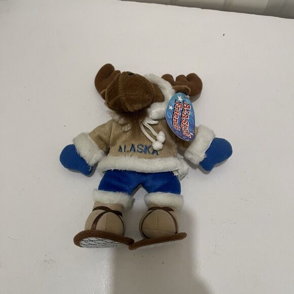 Arctic Circle Alaska Moose Plush Snow Shoes 8" Stuffed Animal Alaskan Friends - Picture 7 of 10